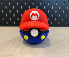 Super Mario themed Pokeball (Free Postage)