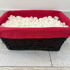Black Basket with red liner