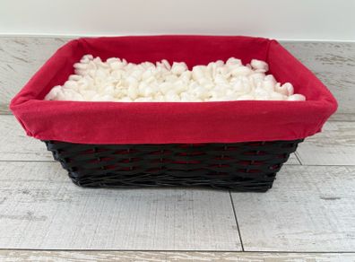 Black Basket with red liner