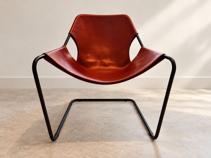 Designer Armchair, Objekto Paulistano, Red Leather