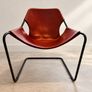 Designer Armchair, Objekto Paulistano, Red Leather Image 2
