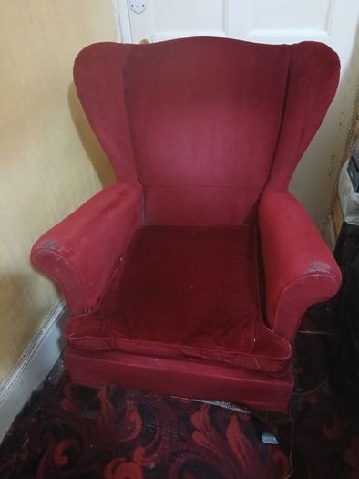 2 Vintage Wingback Armchairs