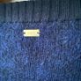 POM Amsterdam Midnight Blue Shaggy Stripe Cardigan - Size 34 (Fits up to UK 14) Image 8