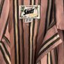 Pull and bear pink striped shirt sleeved shirt Image 3