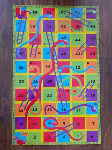 Kids Snakes and Ladders Floor Jigsaw