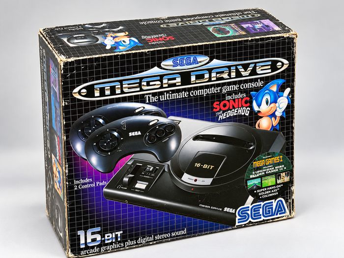 Sega Mega Drive Console - Sonic and Mega Games Rare Variant - Boxed