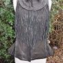 All Saints real leather fringe gilet Image 2
