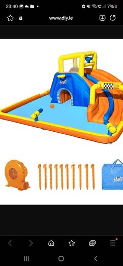 Bestway H2OGO Multicolour Rectangular Large Super speedway PVC Water park