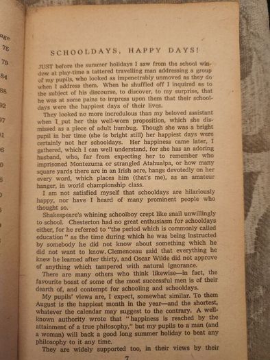'Clanwilliam' Tales Out Of School. A Lighthearted Look At Irish Life By Edward J. Delaney. First Edition Paperback In Fair Condition.