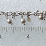 Vintage 925 Sterling Silver Charm Bracelet with Beads and Discs Image 7