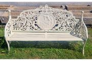 Bench Large White Cast Iron Lady Bench CH-R-S126-W