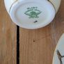 Stunning Vintage Expresso Coffee Cups, Saucers, Sugar Bowl and Milk Jug. Image 10