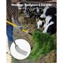 5-Tine Gardening Pitchfork with Fiberglass Handle, 57 in Heavy Duty Digging Fork with Y Grip, Forged Steel Spading Fork for Hay Potato Composting Transplanting Aeration Image 2