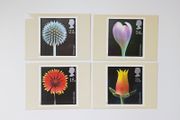 Vintage Royal Mail Stamp postcards flowers 20th January 1987  4 postcards