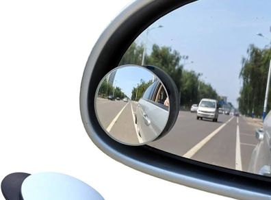 NEW SALE | Blind Spot Mirrors, Round Frameless 360 Degree Rotate Sway Adjustable HD Glass Convex Mirror Maximize RearView Universal for Car SUV Trucks Traffic Safety - Pack 2