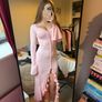 Pink midi dress Image 2