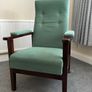Vintage High-Back Armchair Image 4