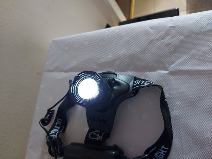 UltraLight Head Cap with 3 modes light front, Bright, Ultra Bright, Rapid Flash, and rear reflector, Ideal for walkers at night time