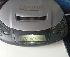 Vintage Sony Discman D-191 Personal CD Player Silver Tested Working Vtg 90s