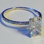 14k Gold ring with 2.09 ct Lab-Grown Diamonds, 1.89 ct main diamond cerified by IGI Laser inscripted Image 2
