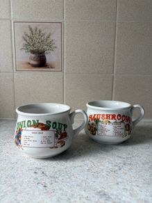 Vintage Ceramic Soup Bowl Cup