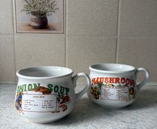 Vintage Ceramic Soup Bowl Cup