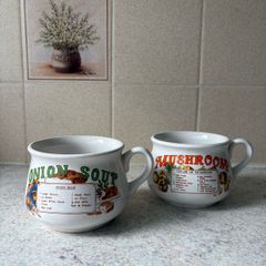 Vintage Ceramic Soup Bowl Cup
