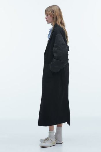 Zara Contrast Bomber Coat