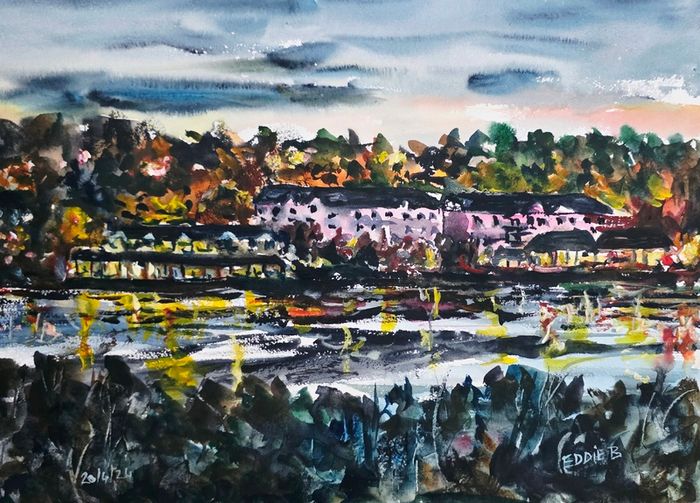 Ferrycarrig Hotel Wexford  watercolour