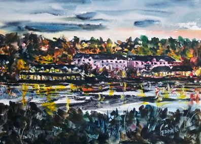 Ferrycarrig Hotel Wexford  watercolour