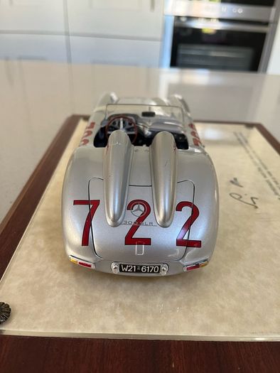 Mercedes 300 SLR Signed by Stirling Moss COA 1/18 Rare