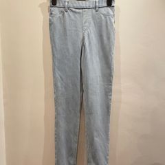 F&F Blue Striped Stretchy Jeggings Size 8!