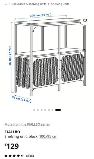 Ikea Fjallbo shelving unit