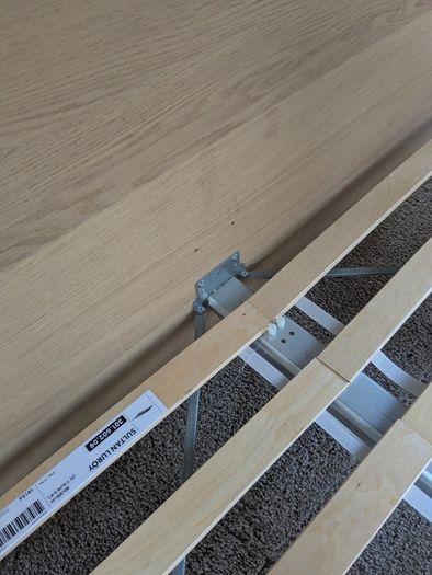 IKEA MALM Bed Frame in white stained oak veneer