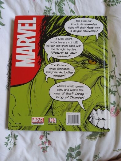DK Marvel Eveything You Need To Know Hardback Book