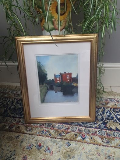 Original Painting of Parsons Bookshop by Larry McIlwaine