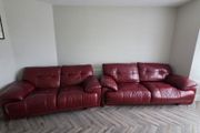 3+2 seater leather couch