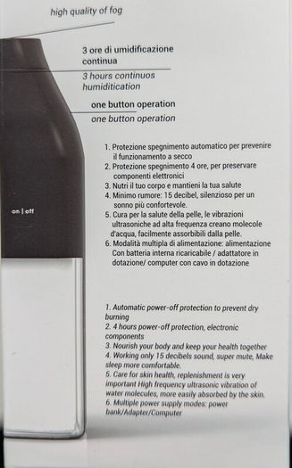 Portable aroma diffuser (Eastronics) - wireless