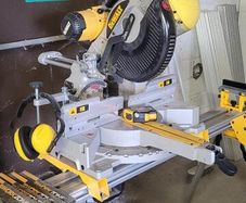 DEWALT Mitre Saw + Stand + Blade Sharpener