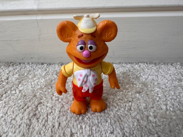 Disney Junior Muppet Babies Fozzie Bear approx. 3" Used Please see photos