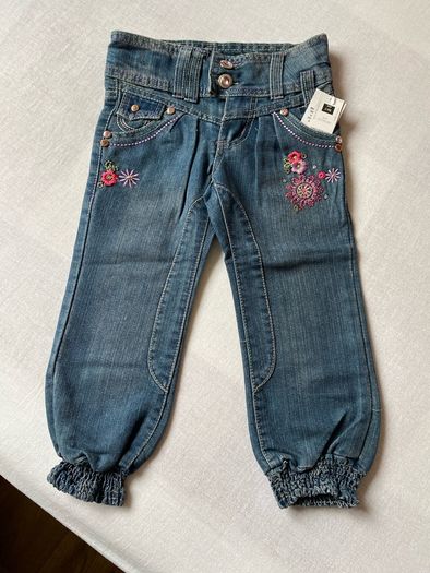 Brand new Dunnes Girls Blue Cuff End Jeans 3 years