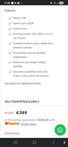 treadmill for sale