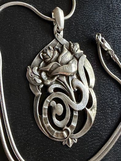 silver necklace
