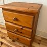 Wooden bedside locker x 2 Image 7