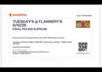 Flanneries Ticket Tuesday October 6th