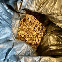 Bags of donegal quartz with soil/sandy