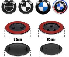 1PCS 74mm 82mm Car Front  Badge Grille Decorative Front Cover Badge Accessories for BMW E30 E38 E39 E46 E60 E61 E90 X1 X3 X4 X5 X6 E70