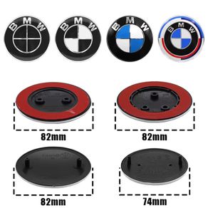 1PCS 74mm 82mm Car Front  Badge Grille Decorative Front Cover Badge Accessories for BMW E30 E38 E39 E46 E60 E61 E90 X1 X3 X4 X5 X6 E70