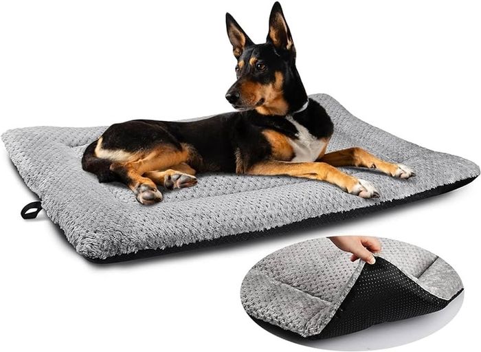 NEW SALE | Dog Bed Mat Large 90 x 58CM Washable Fluffy Sherpa Cat Bed Cushion with Anti-Slip Bottom