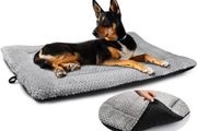 NEW SALE | Dog Bed Mat Large 90 x 58CM Washable Fluffy Sherpa Cat Bed Cushion with Anti-Slip Bottom